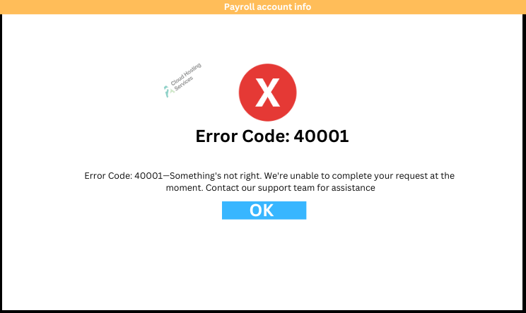fix error code 40001