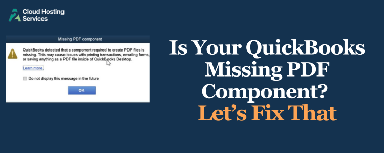 is your quickbooks missing pdf component let's fix that