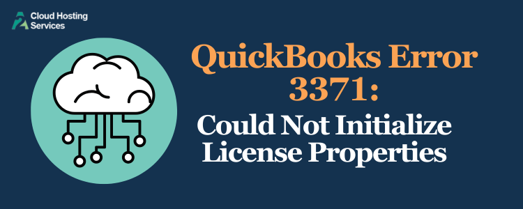 quickbooks error 3371:  could not initialize license properties