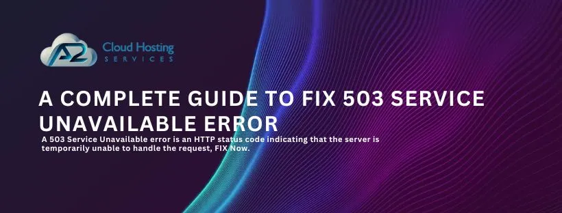 503 service unavailable error