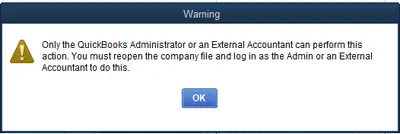 administrator or external accountant error