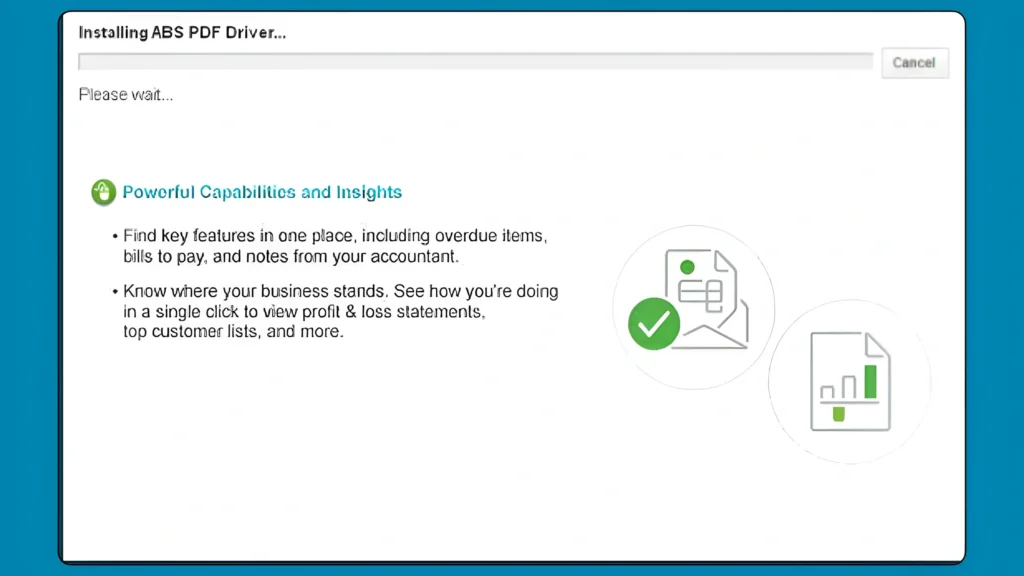 QuickBooks Stuck Installing ABS PDF Driver