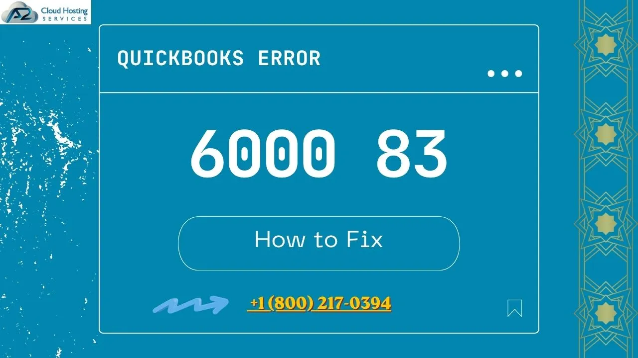QuickBooks Error 6000 83