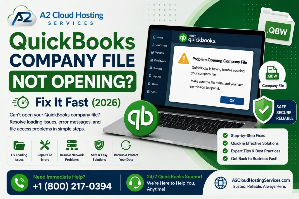 QuickBooks Company File Not Opening
