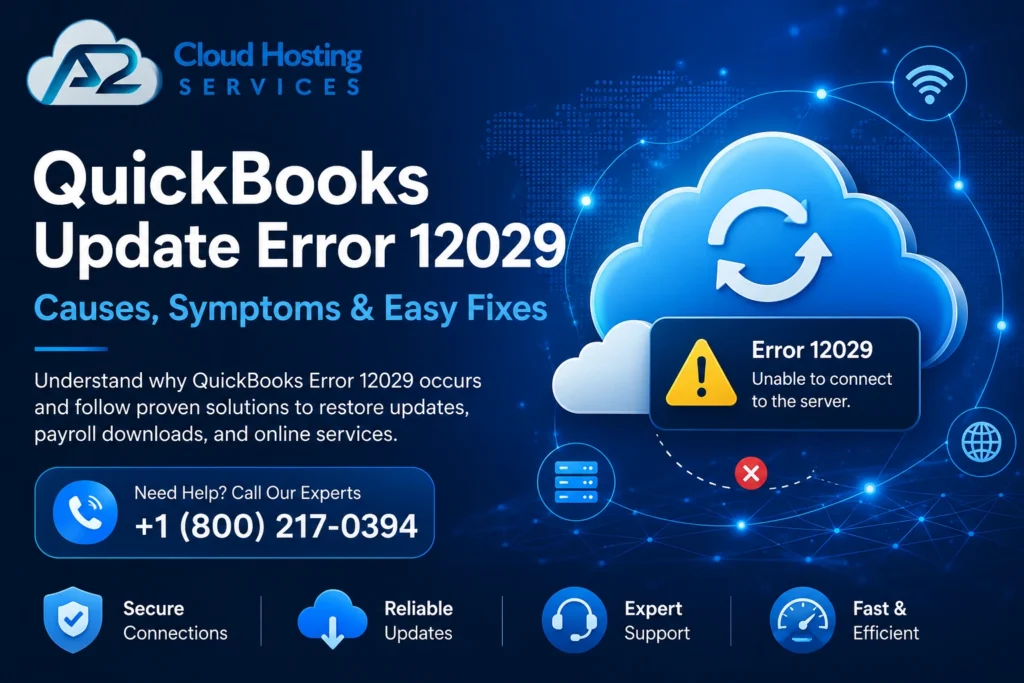 QuickBooks error 12029 causes and fixes